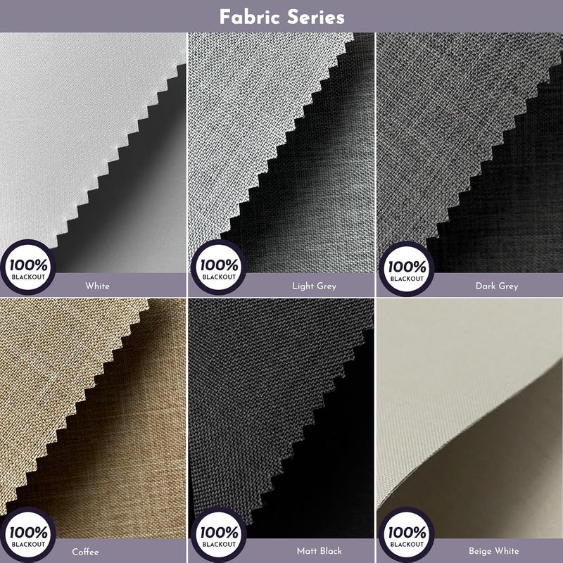 Graywind Sliding Panels Blackout Panel Track Blinds Shades for Patio Sliding Door, One Size (Fabric Samples) - Image 3